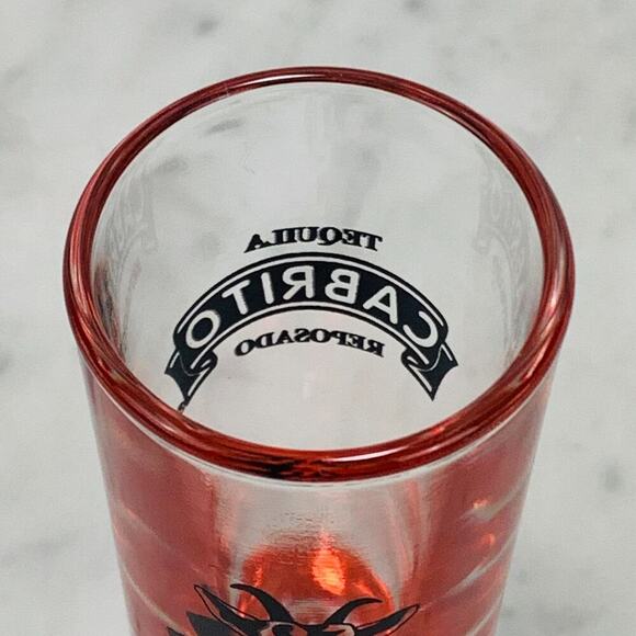 Set of 8 CABRITO 4-1/8" Double Shooter 2 oz Red Tequila Reposado Shot Glass NEW - Picture 7 of 15